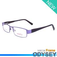 ราคา Odysey แว่นตา รุ่น 40821 สีม่วง กรอบเต็ม ขาสปริง วัสดุ สแตนเลส สตีล (สำหรับตัดเลนส์) Eyeglasses (2871894898)