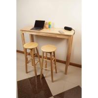 ราคา โต๊ะเคาท์เตอร์บาร์สูง ไม้จริงยางพารา คุณภาพส่งออก ทนรอยขีดข่วน กันน้ำ (18383926206)