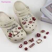 ราคา TheVantin 1 ชุด DIY รองเท้าตกแต่ง Sanrio Hello Kitty Bowknot Red Series รองเท้า Charms ชุดสําหรับ Clogs & รองเท้าแตะ Xmas ของขวัญสินค้าที่ดี (26141000680)