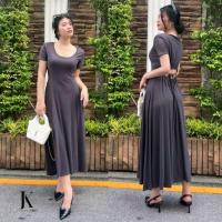 ราคา MF-1989# ชุดเดรสยาวเนื้อผ้าเรย่อนแต่งดีเทลแหวกหลังมีเชือกผูกโบว์ความยาวเต็มตัวใส่เข้ามาแล้วเข้ารูปสุดๆ ต้องมีแล้วแหละ (43204343571)