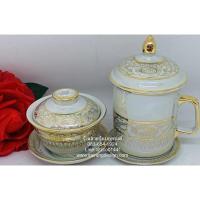 ราคา ถูกมากชุดถ้วยน้ำชา กาแฟ ขอบทอง งานมุก เบญจรงค์ ถาดกี๋ไม้ สัมมนา จัดเลี้ยง ของว่าง ประชุม ถวายพระ ทำบุญ ของว่าง สวยหรู (17930169290)