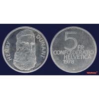ราคา เหรียญ สวิสเซอร์แลนด์ SWITZERLAND ที่ระลึก 150 ปี อังรี ดูนัง Henry Dunant 5 ฟรังส์ KM#56 ปี 1978 ใหม่เอี่ยม 100% UNC (44264290728)