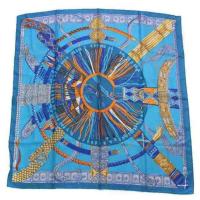 ราคา Hermes Carré 90 Scarf Large Size Silk Total Pattern Light Blue Direct from Japan Secondhand (28404425071)
