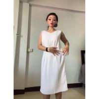ราคา G2000 dress เดรสสีชมพูนมอ่อนๆ สีละมุน มือ 1 (27719888326)