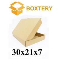 ราคา กล่องกระดาษ 1 กล่องพร้อมฝา Snap ขนาด 30x21x7 ซม. กล่องกระดาษ (43764547131)