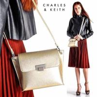 ราคา CHARLES & KEITH MINI STRUCTURED CROSSBODY BAG (872862072)