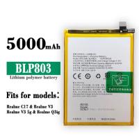 ราคา แบตเตอรี่สำรอง BLP803คุณภาพสูงสำหรับ OPPO Realme C17 Realme V3 Realme Q3i 7i โทรศัพท์มือถือแบตเตอรี่ใหม่5000mAh (24687758757)