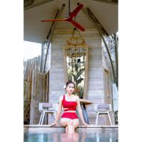 ราคา ชุดว่ายน้ำสีแดงเลือดหมู#ชุดว่ายน้ำทรูพีช#ชุดว่ายน้ำ (6153555467)