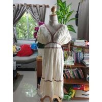 ราคา เดรสสีเหลือง โบฮีเมี่ยนตัดแดง (15555151099)