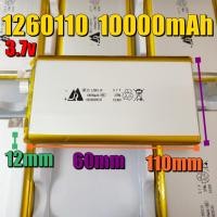 ราคา 1260110 3.7v 10000mAh size li-polymer Lithium polymer ลิเธียมโพลิเมอร์ ลิเธียม 10000 1260110 (24063171061)