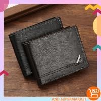 ราคา นําเข้ากระเป๋าสตางค์พับผู้ชายกระเป๋าสตางค์แฟชั่นผู้ชายสีดํากระเป๋าสตางค์พับผู้ชายสั้น ง92 (40805809982)
