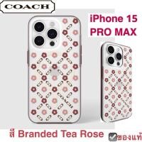 ราคา COACH case 15 pro max เคสไอโฟน ใหม่พร้อมกล่อง ลาย c monogram case iphone COACH new york ของแท้ เคสมือถือ สีชมพู (28279734634)