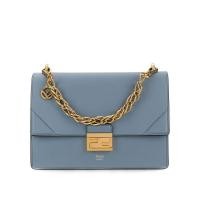 ราคา Hong Kong Direct Mail FendiFENDI Ladies Light Blue Leather KAN U กระเป๋าสะพายแบบพกพา 8BT313-A5D (40821941063)