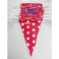 ราคา ธงราวสามเหลี่ยมลายจุดสีแดงธงงานแต่งธงร้านกาแฟธงร้านอาหารธงงานเลี้ยงธงปาร์ตี้ธงราวประดับธงราวธงงานวัดธงสามเหลี่ยมธงทิวธง (19091193392)