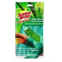 ราคา 3เอ็ม สก๊อตช์-ไบรต์ ถุงมือยางเคลือบว่านหางจระเข้ ขนาดใหญ่ (40072882847)