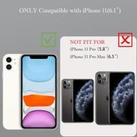 ราคา กรณีกระเป๋าสตางค์ กระเป๋าสะพายข้าง สําหรับ ไอโฟน 11 พร้อมสายคล้องเชือกเส้นเล็กผู้ถือบัตร RFID ปิดกั้น 360° ขาตั้งแหวน, เคสกระเป๋าซิปฝาพับแม่เหล็ก Folio, กระเป๋าถือปกหนัง PU, สีเบจ E4BW (43317985454)