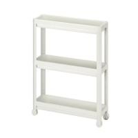 ราคา [รออัพเดตรูป รุ่นใหม่มี2ล้อ] IKEA อิเกีย รถเข็น ชั้นวางมีล้อ สีขาว สีดำ VESKEN เวสเก้น (25110791240)