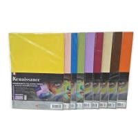 ราคา กระดาษร้อยปอนด์สี แบบแพ็ค10 แผ่น A4 กระดาษร้อยปอนด์สี เรนาซองซ์ กระดาษ100 ปอนด์ กระดาษทำปก160 แกรม (4212890081)