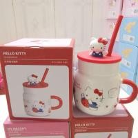 ราคา RT-Mart Sanrio Water Cup Vitality Straw Mug Hello Kitty Yugui Dog Kurome Straw Cup 450มล (26170675311)