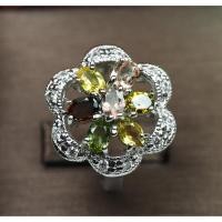 ราคา แหวนพลอยแท้ทัวร์มาลีนหลากสี 1.30 กะรัต (3693) (5351074434)