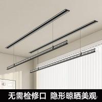 ราคา ไม้แขวนเสื้อมือยกที่มองไม่เห็นยกคู่ก้านราวตากผ้าแสงเย็นซ่อนครัวเรือน ซีซีพี6 (43321738564)