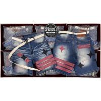 ราคา Hold’em Denim Red H8 Casino monogram Strap Washed denim shorts (12613835999)