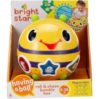 ราคา BRIGHT STARTS-78-Roll & Chase Bumble Bee ให้ลูกน้อยคลานตามผึ้งน้อยที่กลิ้งหมุน ปุ่มกดที่มีแสงไฟ มีเสียงเพลง (24619933203)