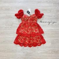 ราคา ป้าย Jariya เดรสลูกไม้แดง สวยดูดี ออกงานได้ ดินเนอร์ได้ เที่ยวได้ (14233509978)