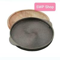 ราคา (เหล็ก) ชุดกระทะจานร้อน จานสเต็ก ทรงกลม ชนิดเหล็ก พร้อมถาดไม้รอง By สุวภัทร SWP Shop (11714022901)