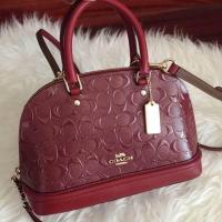 ราคา New Coach มินิโดมหนังแก้ว สีแดงแซ่บๆ (1206535854)