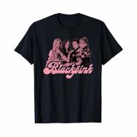 ราคา เสื้อยืดคอกลม[พร้อมส่ง] เสื้อ BLACKPINK Official Pink Photo T-Shir USAS-4XL (21980531697)