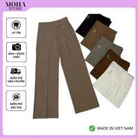 ราคา กางเกงสํานักงานขาตรง Embellish ทรงผ้าวูลพร้อม REAL PHOTOS (43211887412)