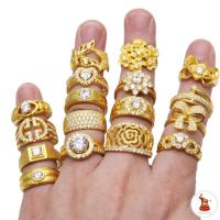 ราคา แหวนทอง 2 สลึง ทอง 96.5% รวมลายแฟชั่นเพชรcz & สองสี มีใบรับประกันทอง [ผ่อน0%บัตรเครดิต ] (3346774516)