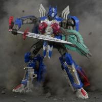 ราคา 22 ซม. Transformers Optimus Prime ของเล่นรูปอัศวินล่าสุด Transformer หุ่นยนต์ของเล่นตัวเลขรุ่น (26042733820)