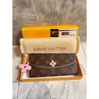 ราคา กระเป๋าสตางค์ใบยาวหนังแท้ผสม Louis (19402640937)