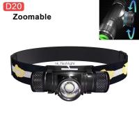 ราคา Boruit D20 ไฟฉายคาดหัว Led ซูมได้ 18650 สำหรับตั้งแคมป์ (28429751314)