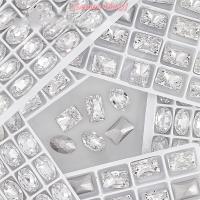 ราคา แอลดี| 5 ชิ้นคริสตัลโปร่งใสเล็บเพชรหรูหรารูปไข่สแควร์เล็บ Rhinestones อัญมณี Sparkle แก้ว Super Flash เล็บหิน Charms ใหม่ (48500156300)