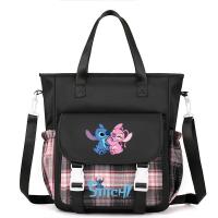 ราคา การ์ตูน M Stitch กระเป๋าเป้สะพายหลังกระเป๋าสะพายน่ารัก Simple Canvas Lilo Stitch กระเป๋าสะพายข้าง (29063818078)