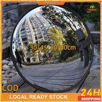 ราคา กระจกจราจรแบบนูนสีดำ ที่จอดรถกระจกนูน จัดส่งฟรี 30/45/60/80 ซม. ติดตั้งบนผนังหรือเสา ไม่เสียหายง่าย Convex Mirror (41061261186)