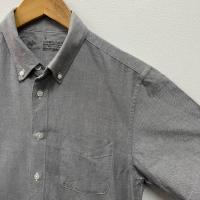 ราคา เสื้อเชิ้ต Uniqlo แขนสั้น สีเทา Size S อก 38 (27836069209)