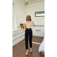 ราคา กางเกงดอลลี่เอวยืดหลังสีดำ (21645632618)