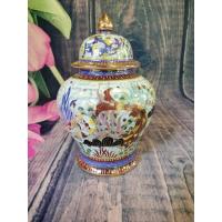 ราคา โถพลูเบญจรงค์ เขียนลายบัว ดอกไม้ นก ปลา ในใบเดียว งานเขียนปราณีต ราคาสุดคุ้ม (19721498658)