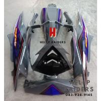 ราคา ชุดสี เฟรมYamaha Mio MX115 รุ่นไฟหน้า 2 ตา ยามาฮ่ามีโอ มีโอ 2 ตา ปี 2009-2010 จำนวน 5 ชิ้น สีเทาแลมโบ (4962796398)