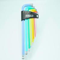 ราคา ASAHI AQUS91 ประแจ หกเหลี่ยม มีลูกปืน!! ตัวแอล หัวบอล ยาว ขนาด 1.5-10 มม. 9 ตัวชุด MADE IN JAPAN (25463463809)