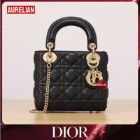 ราคา ดิออร์ Dior LADY Mini Shoulder Bag หนังแกะ 17cm Tote Bag (42153353681)