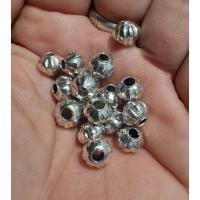 ราคา เม็ดประคำเงินแท้ เม็ดเงินร้อยสร้อย อะไหล่ร้อยสร้อยลายเม็ดมะยม (41422813893)