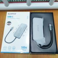 ราคา Orico Port Hub 6-in1 USB-C to HDMI + 3 USB3.0 + LAN + PD Gray (MC-U602P) (27859455094)