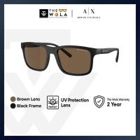 ราคา Armani Exchange แว ่ นกันแดดผู ้ ชายกรอบสี ่ เหลี ่ ยมผืนผ ้ าสีดําฉีด - AX4145S (26054968040)