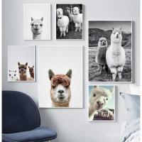 ราคา ภาพวาดสัตว์บนผืนผ้าใบ สำหรับตกแต่งผนังห้องนั่งเล่น ภาพวาดสไตล์อะแลปักะ พร้อมจำหน่ายในรูปแบบโปสเตอร์และภาพวาดสีน้ำมัน YGPM (43522766021)