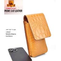 ราคา เคสมือถือ ซองมือถือ แบบกระเป๋าคาดเอว หนังแท้ วินเทจสไตล์ ลายหนังจระเข้CROC CASEร้านไทย พร้อมส่งทันที✅ (26987047909)